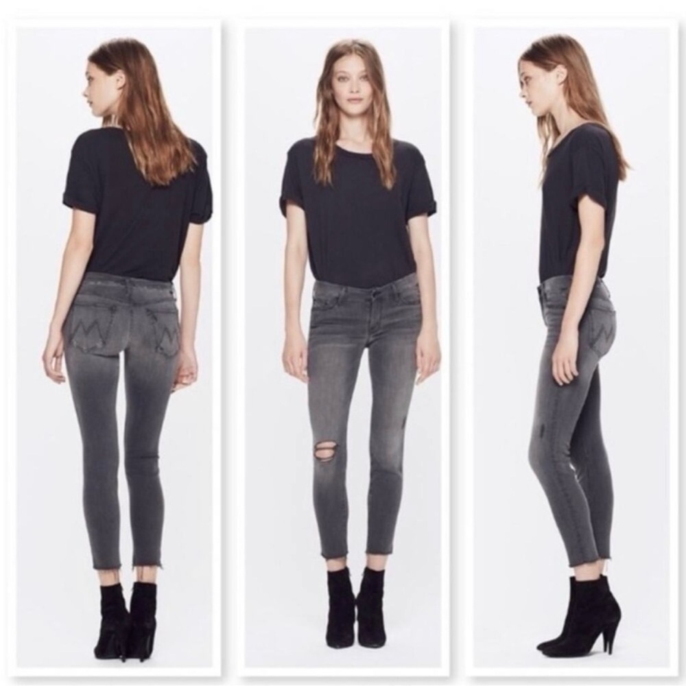 Mother Looker Ankle Fray Jeans in Chance Saloon Wash Size 26